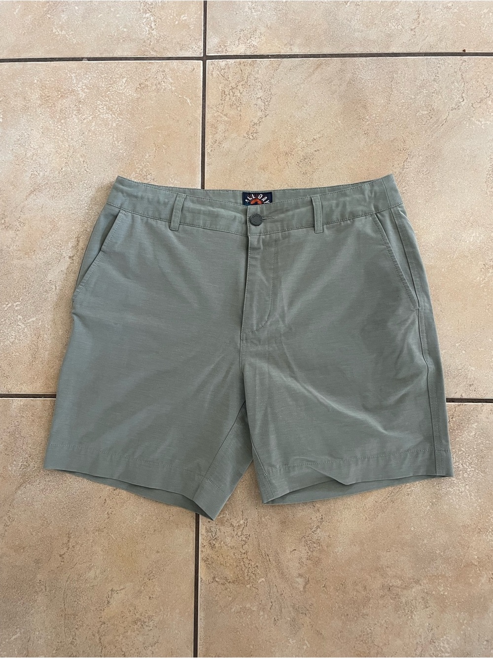 Faherty All Day Shorts Sage Green (31)